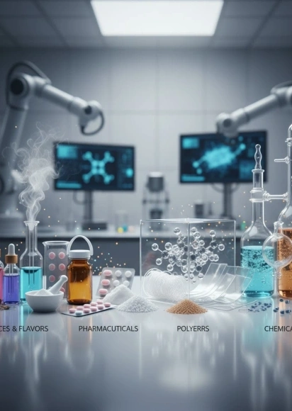 Perfumy i aromaty, farmaceutyki, pestycydy, specjalistyczne polimery